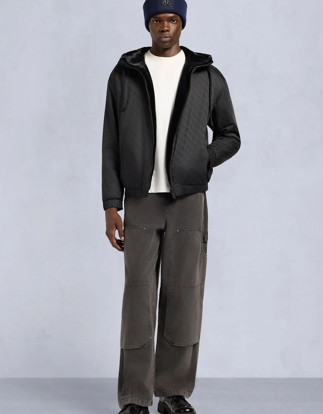 Borden Mono Bunny Jacket Black