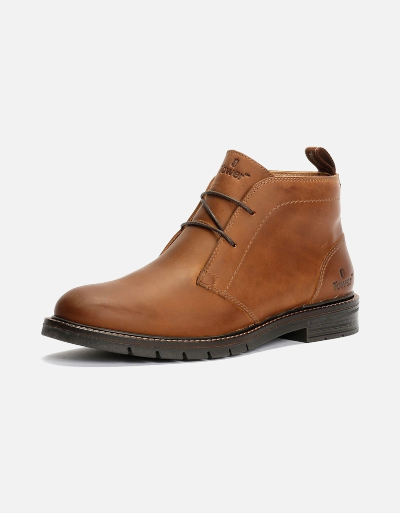 Tower London Armour Lace Up Leather Men's Brown Boots
