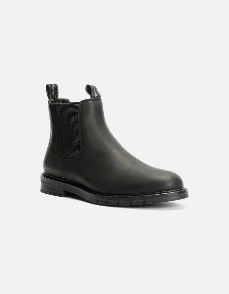 Tower London Harbour Leather Men's Black Chelsea Boots