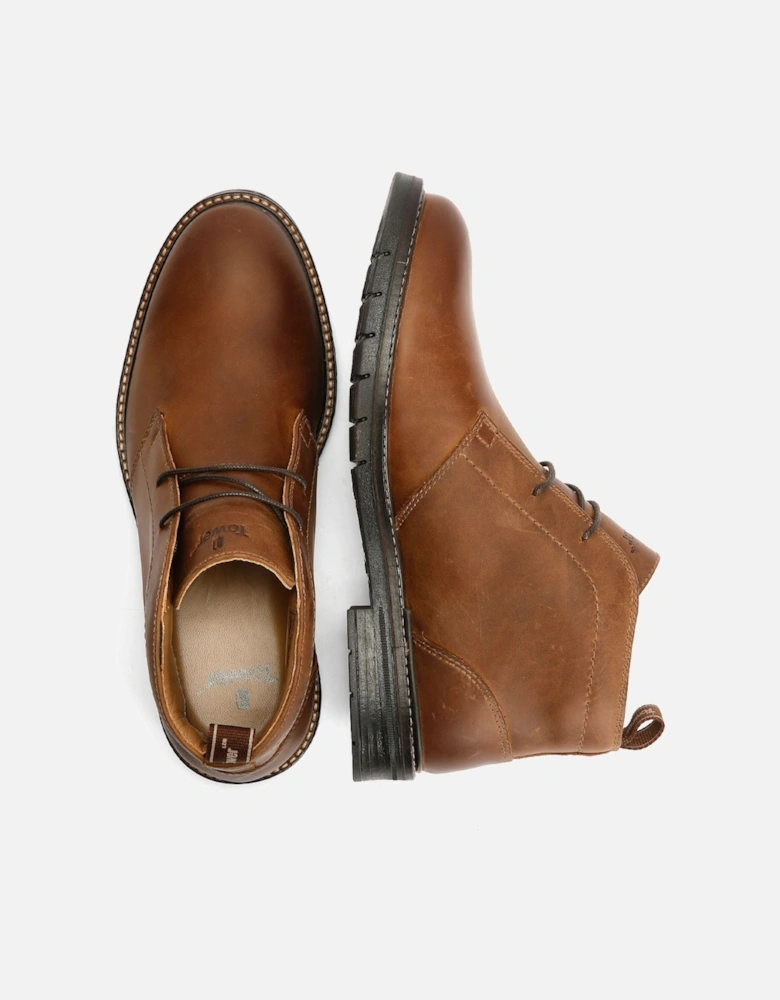 Tower London Armour Lace Up Leather Men's Brown Boots