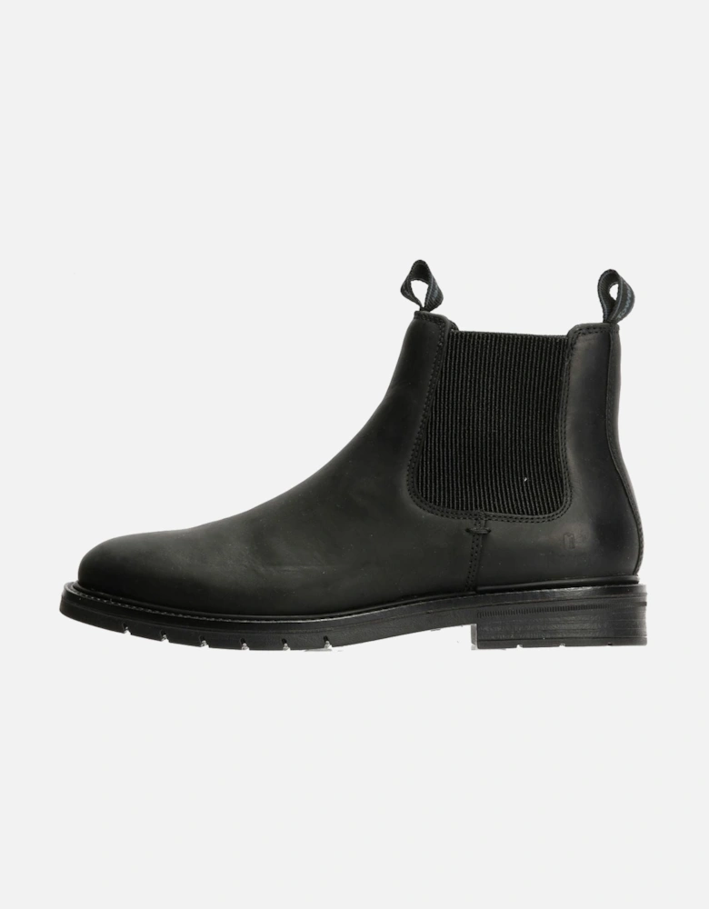 Tower London Harbour Leather Men's Black Chelsea Boots