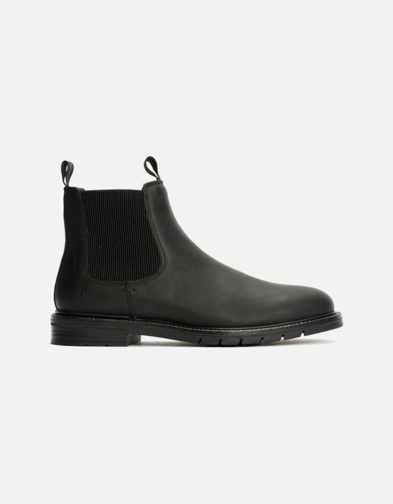 Tower London Harbour Leather Men's Black Chelsea Boots