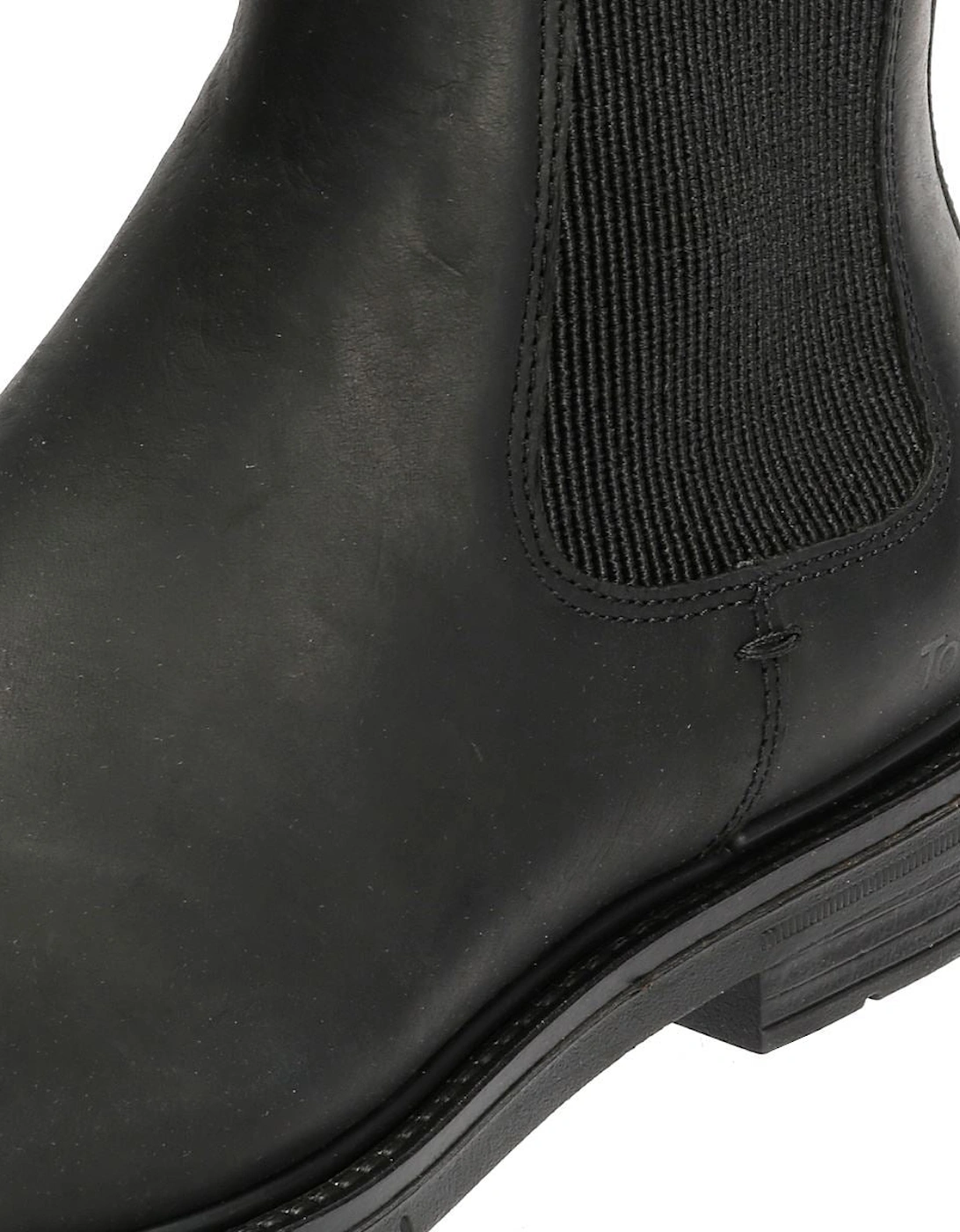 Tower London Harbour Leather Men's Black Chelsea Boots
