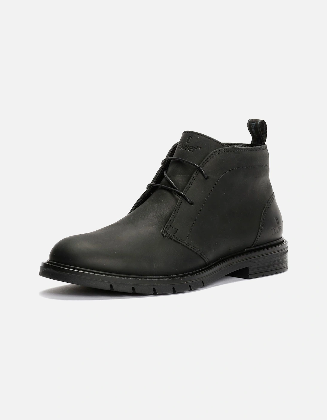 Tower London Armour Lace Up Leather Men's Black Boots