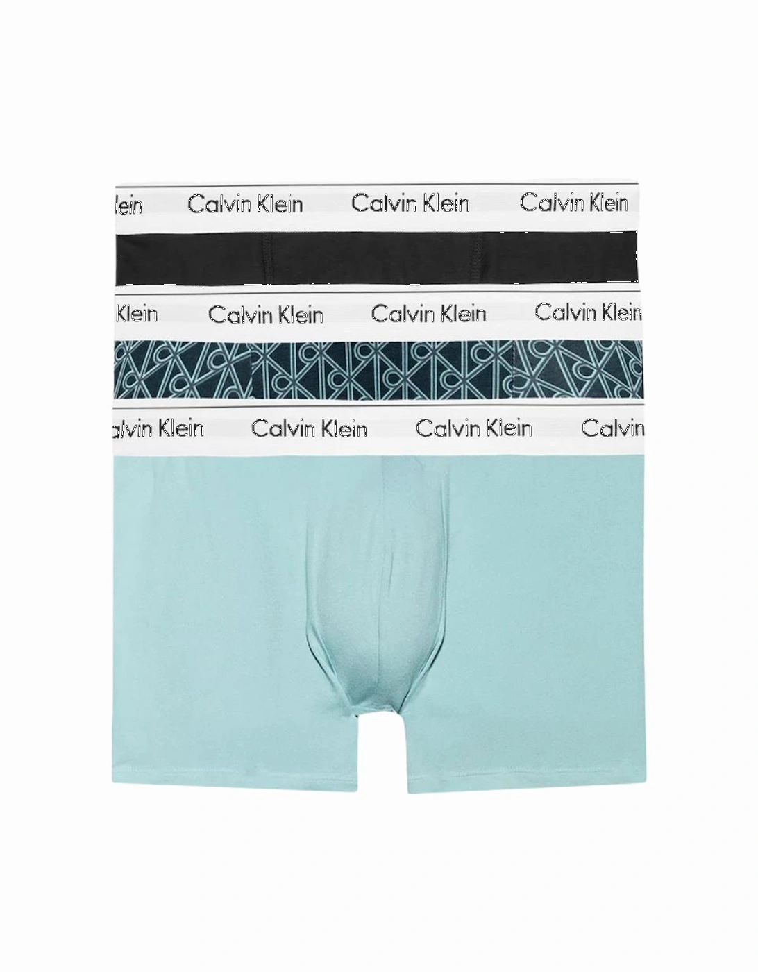CK Icon Cotton Stretch Relaxed Fit Trunk 3PK - Black/Bijou Modern Emblem/Stratifie, 2 of 1