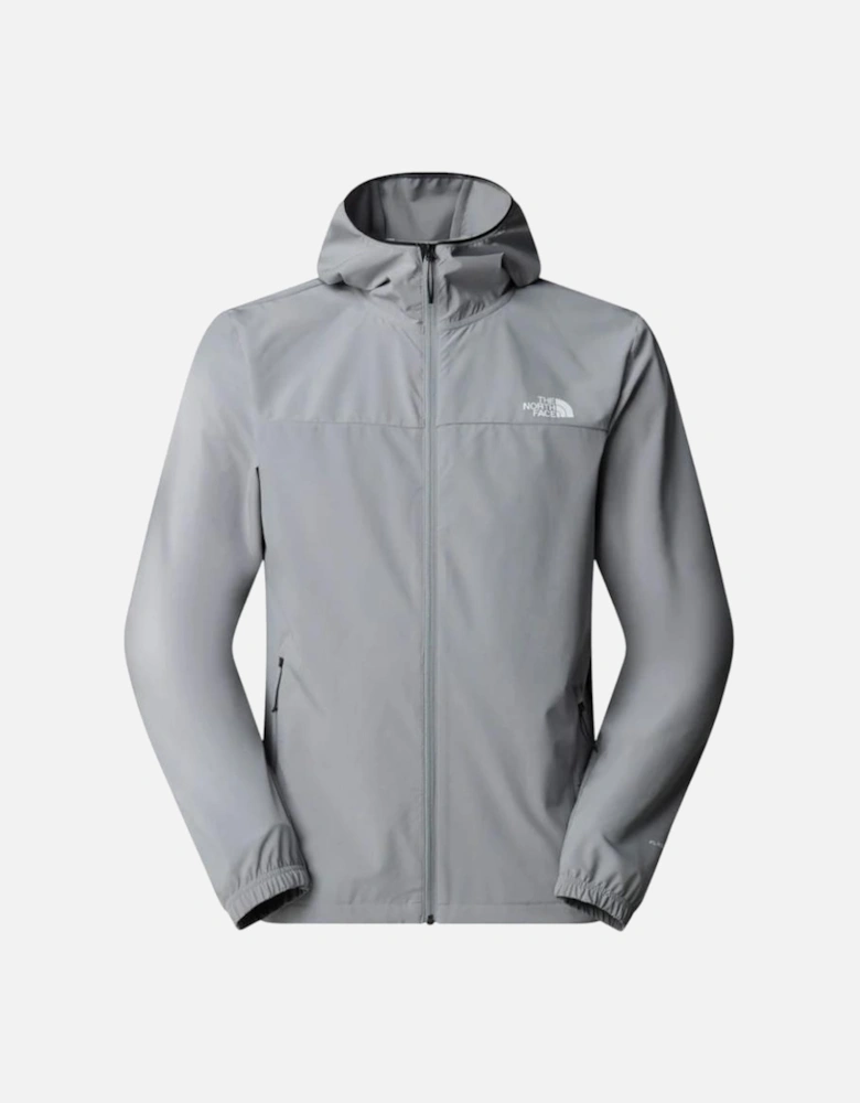 TNF M Mountain Athletics Hooded Wind Jacket - Monument Grey