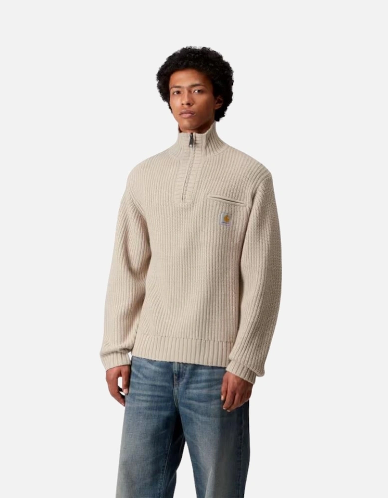 Detroit Half Zip Sweater - Fleur De Sel