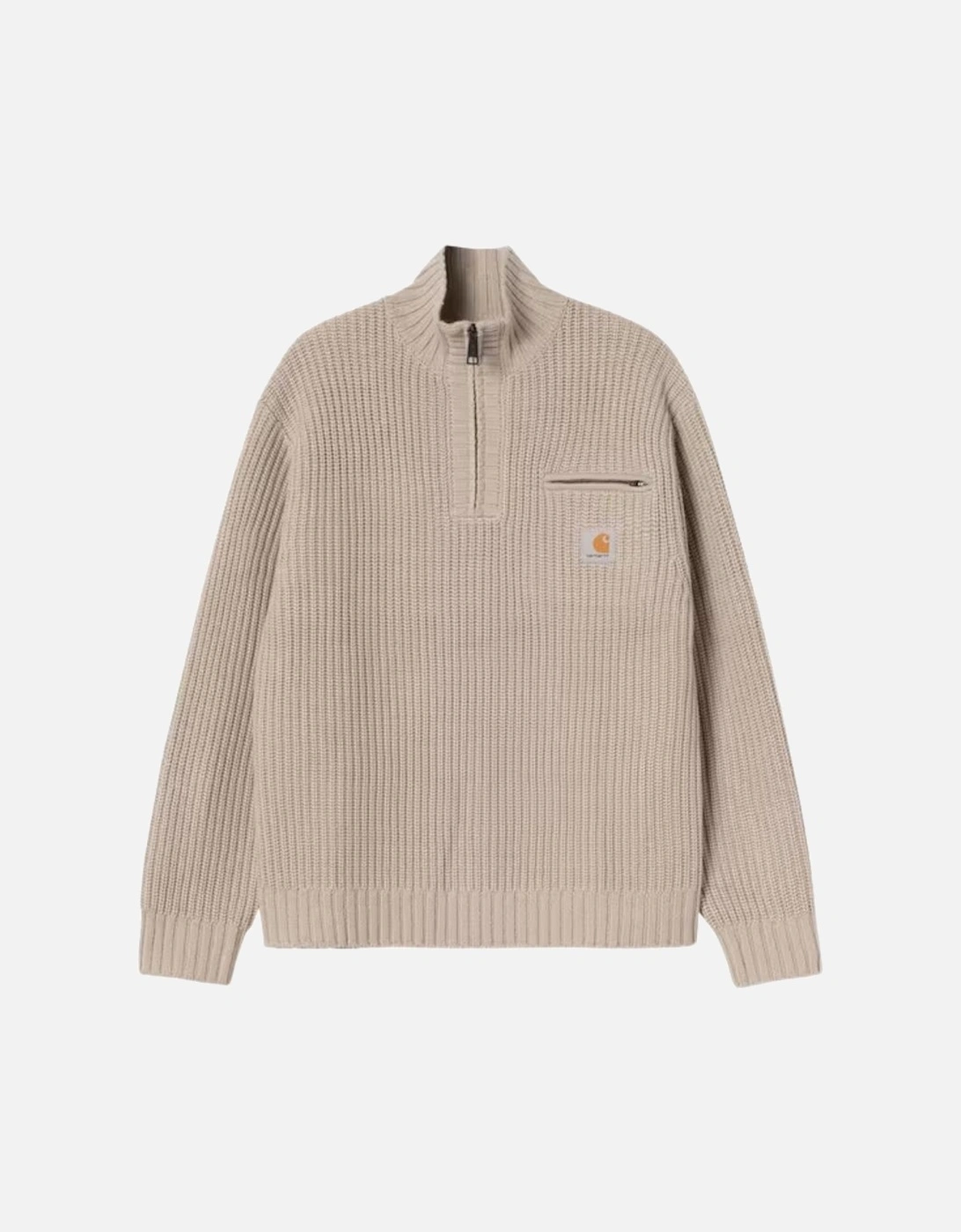 Detroit Half Zip Sweater - Fleur De Sel, 6 of 5