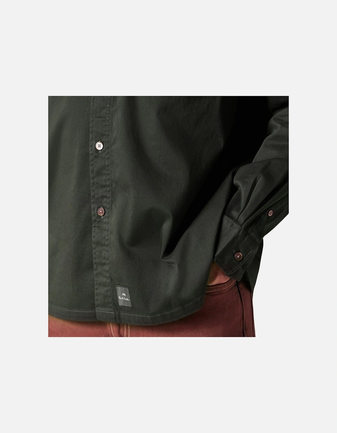PS Mens Casual Shirt Jacket - Bottle Green