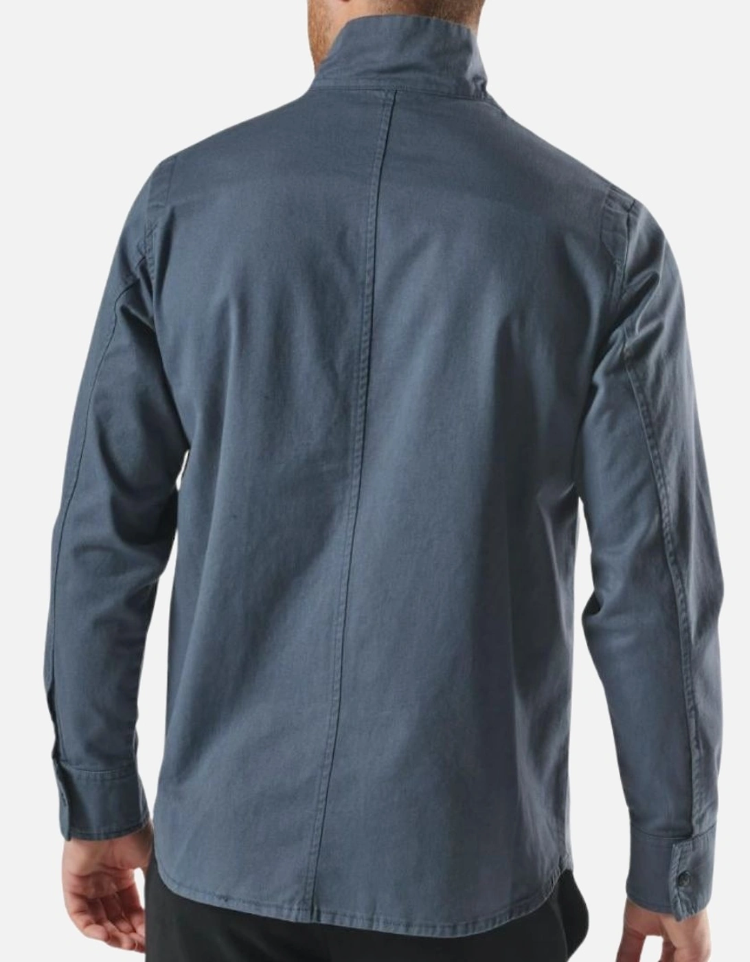Ink Navy Aerial Funnel Neck Overshirt