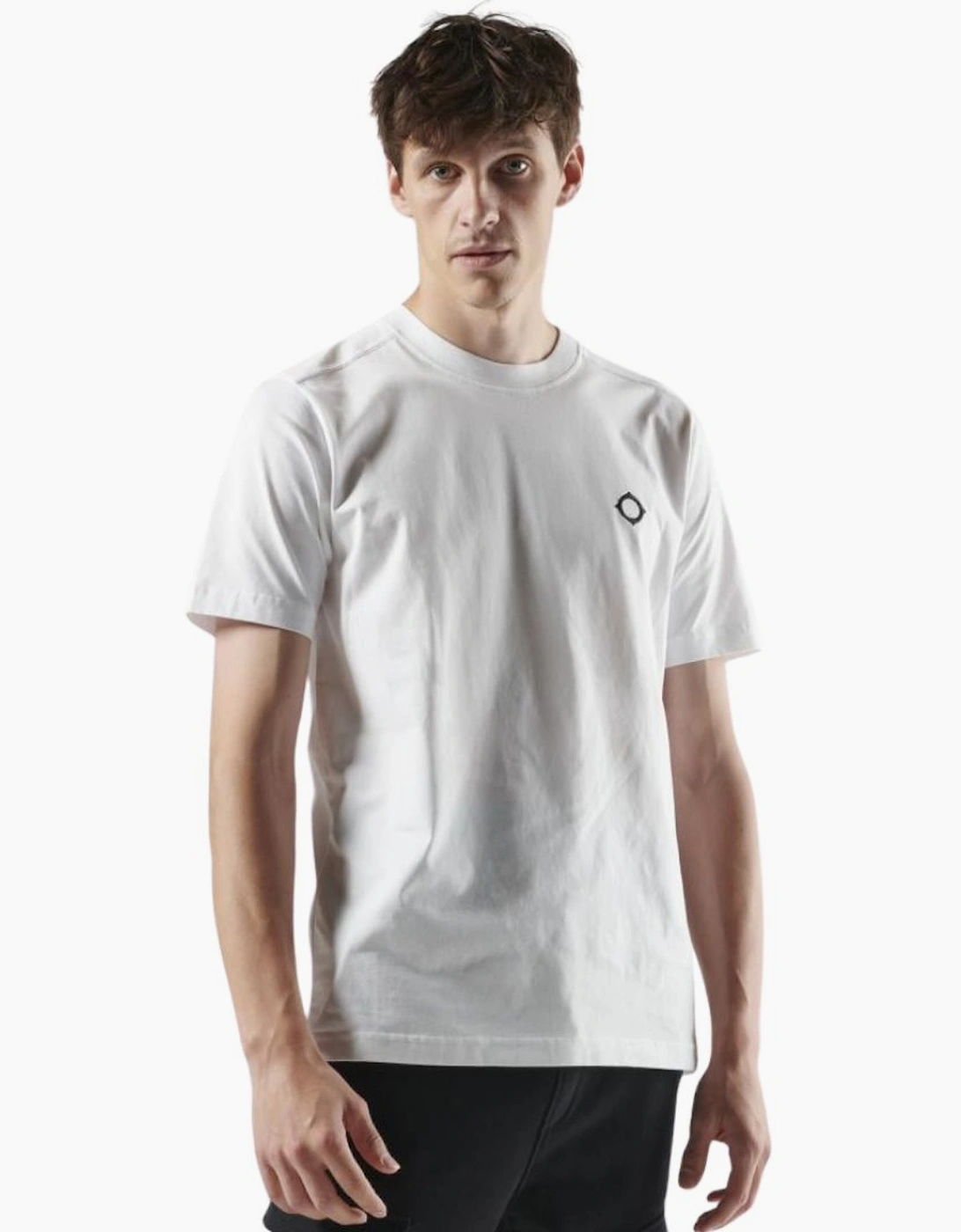 Men's Ma.strum Optic White S/S Icon T-Shirt - Size: 38