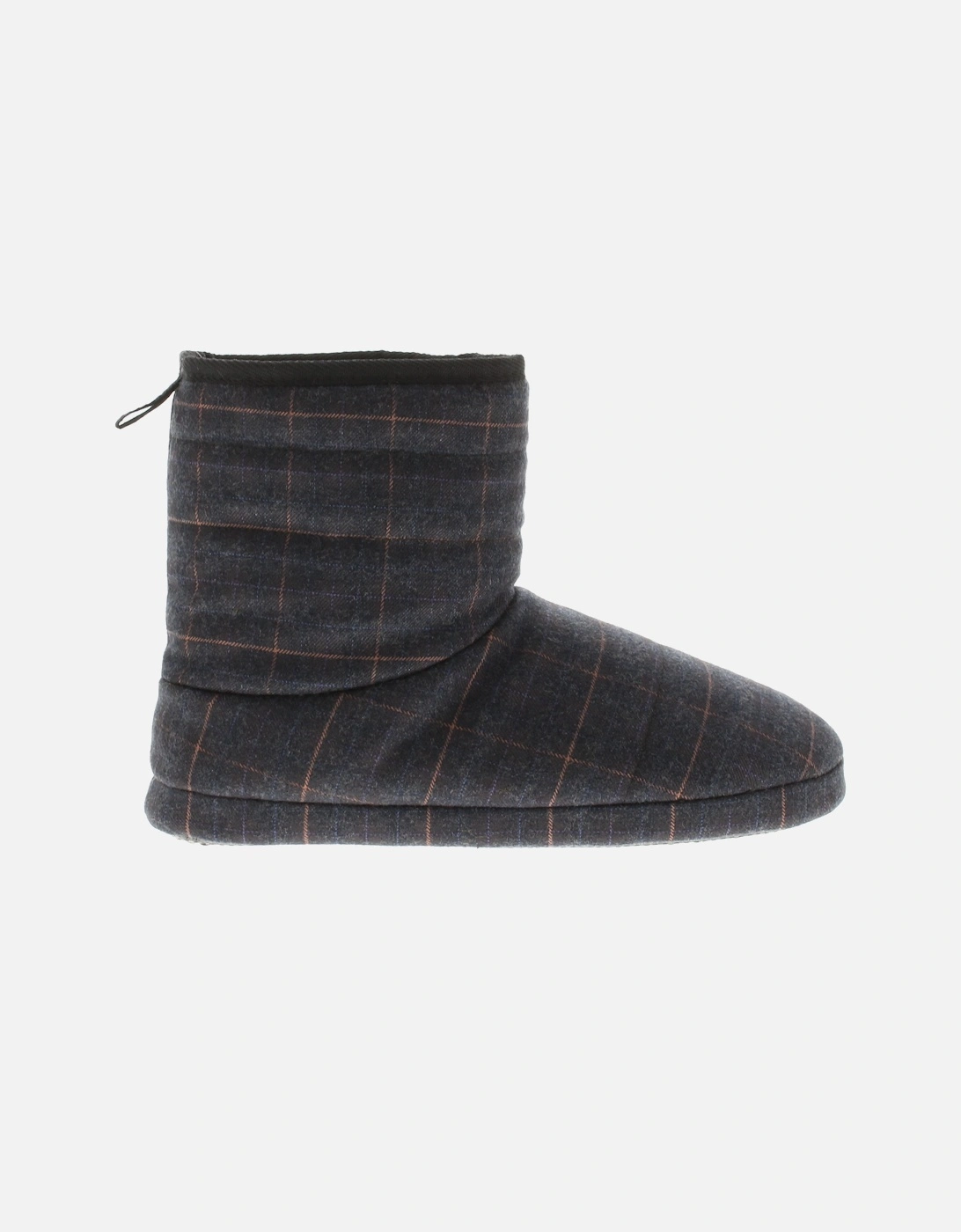 Mens Slippers Andy Bootee Sherpa Lining Navy UK Size