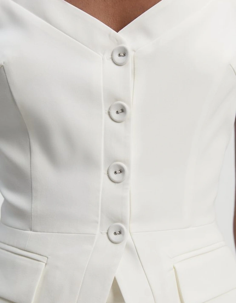 Tailored Tux Corset Top
