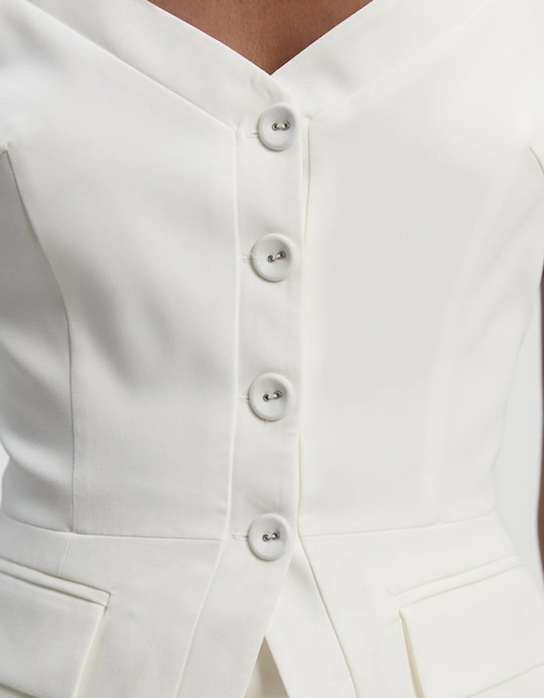 Tailored Tux Corset Top