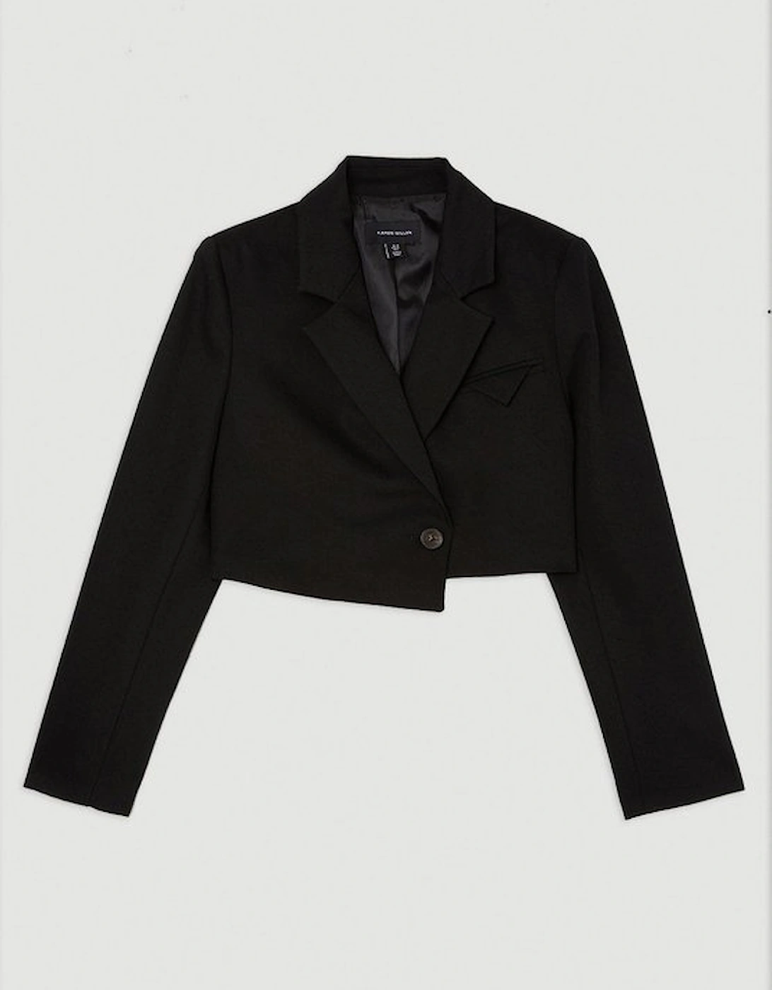 Tailored Cropped Single Breasted Blazer