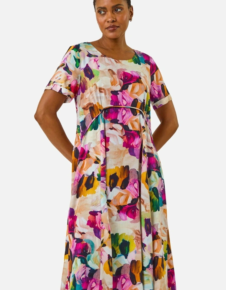 Floral Print Smock Dress