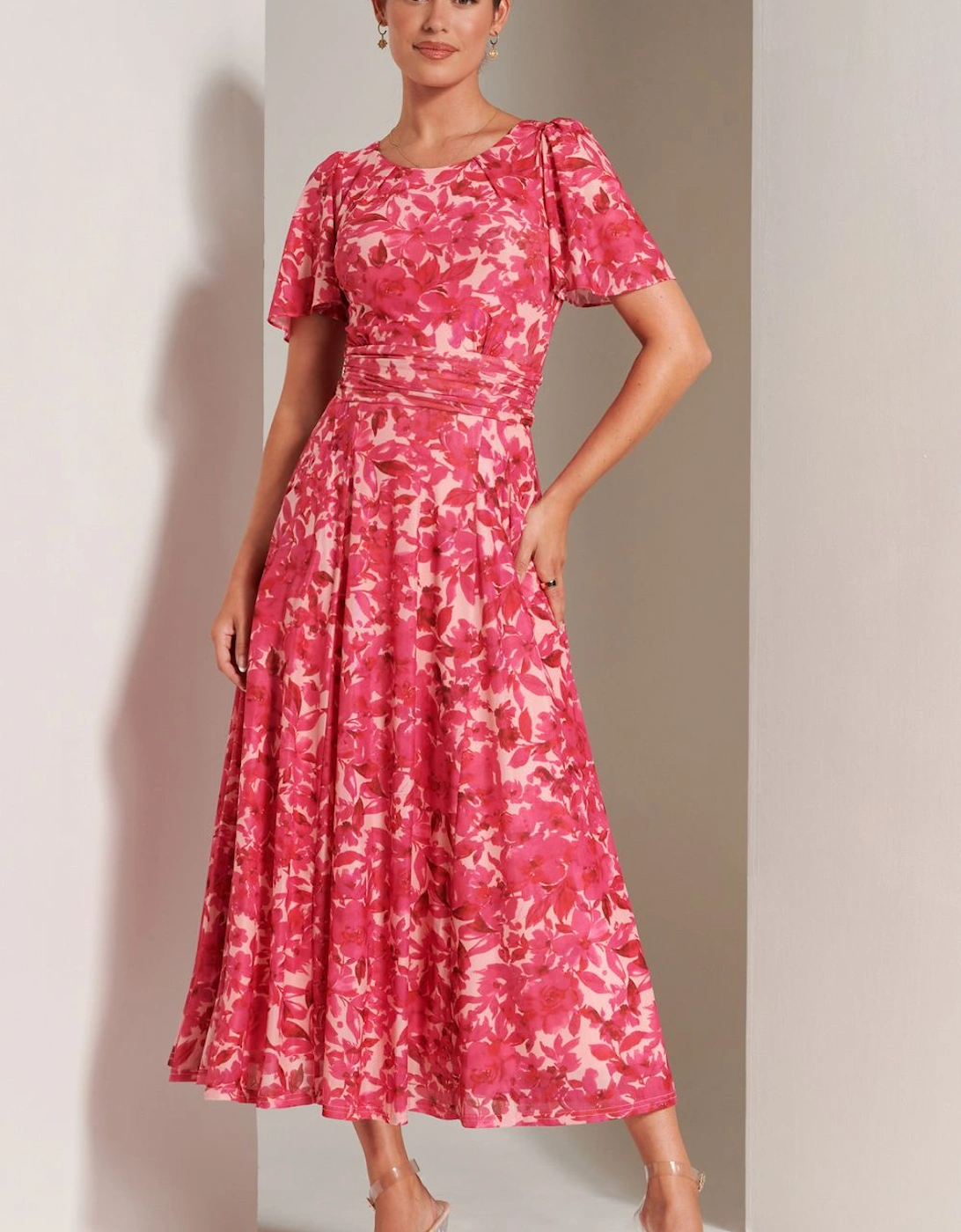 Elvira Print Mesh Maxi Dress, 2 of 1