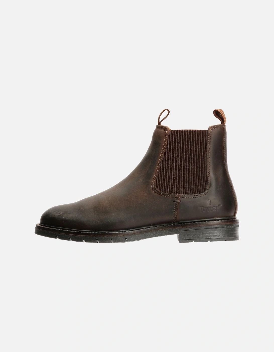 Tower London Harbour Leather Men's Dark Brown Chelsea Boots