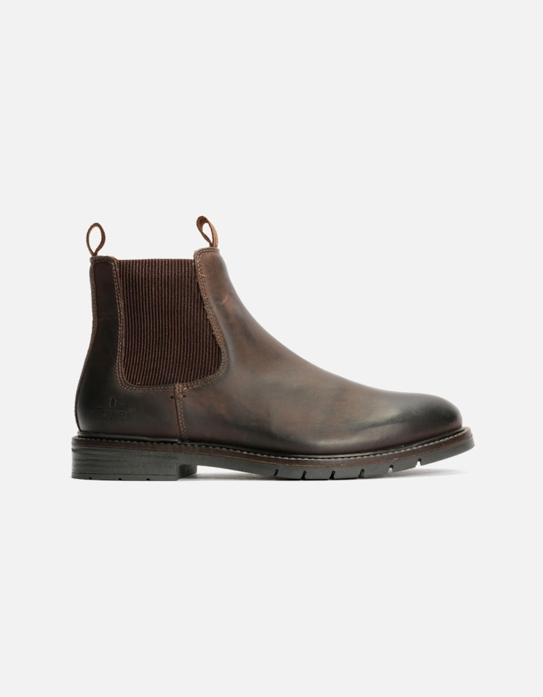 Tower London Harbour Leather Men's Dark Brown Chelsea Boots