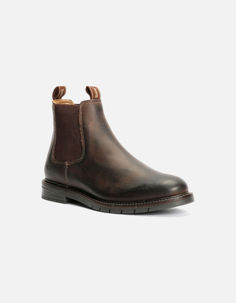 Tower London Harbour Leather Men's Dark Brown Chelsea Boots