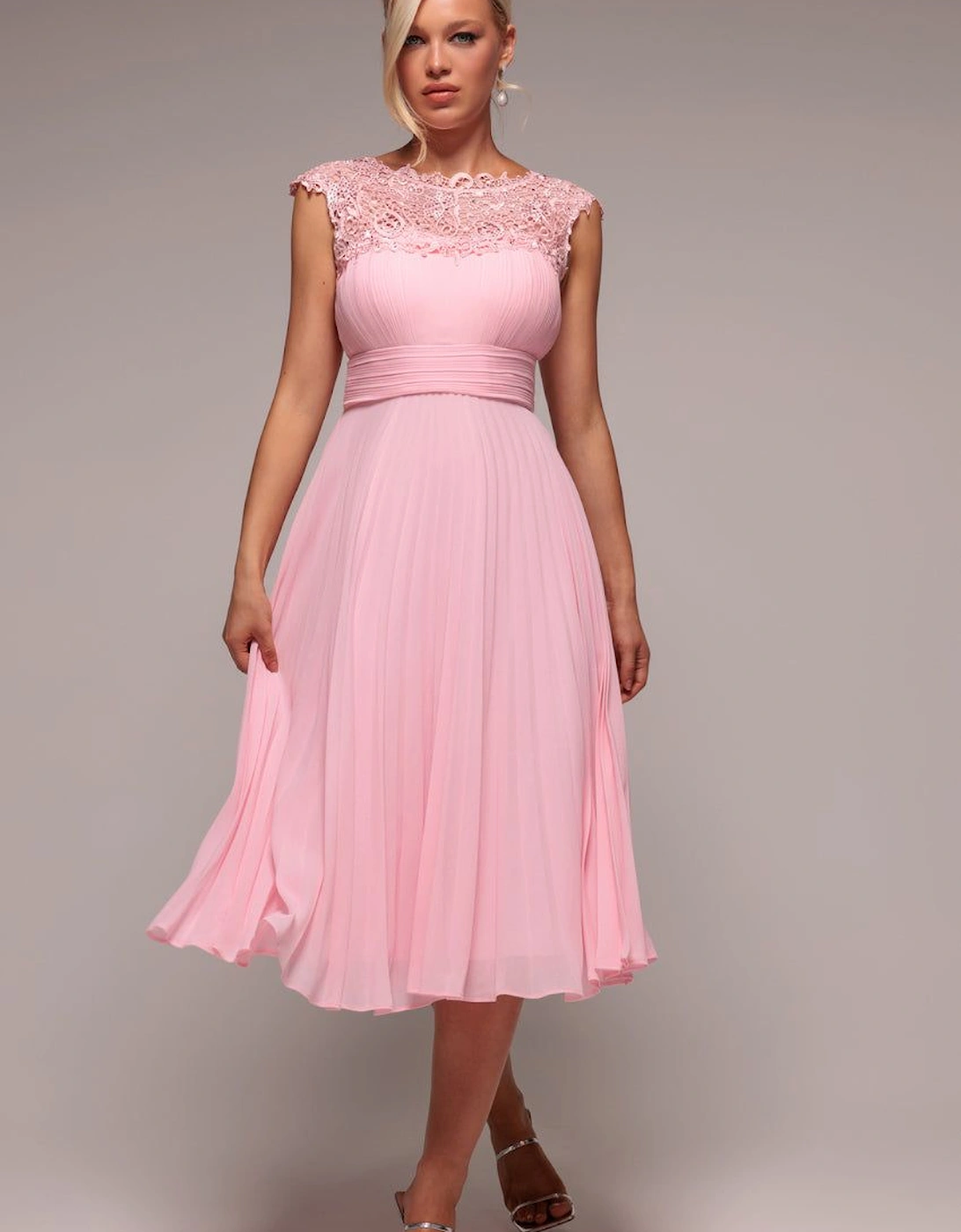 Crochet & Pleated Top Midi, 2 of 1