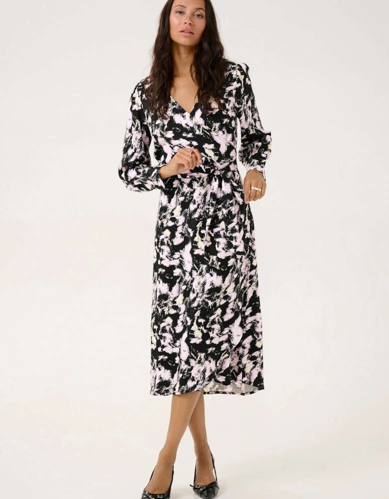 KAlura Long Sleeve Dress Printed