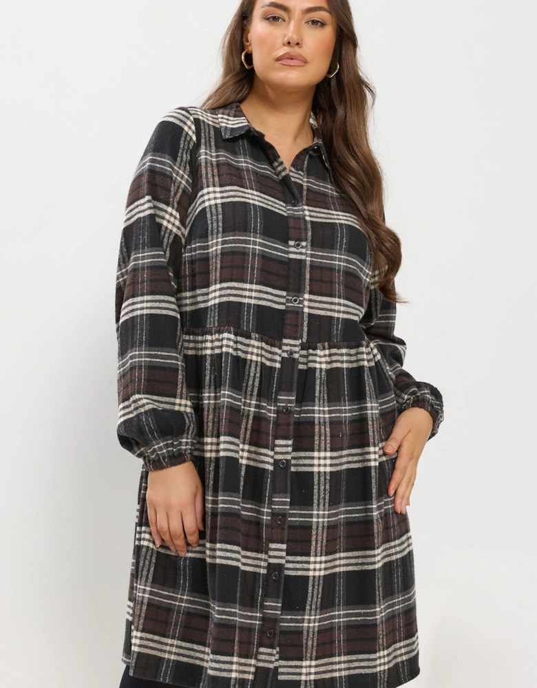 Check Shirt Dress