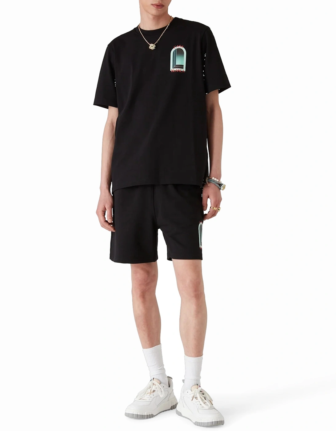 Mens T Shirts L'Arche Regular Fit Cotton Tee