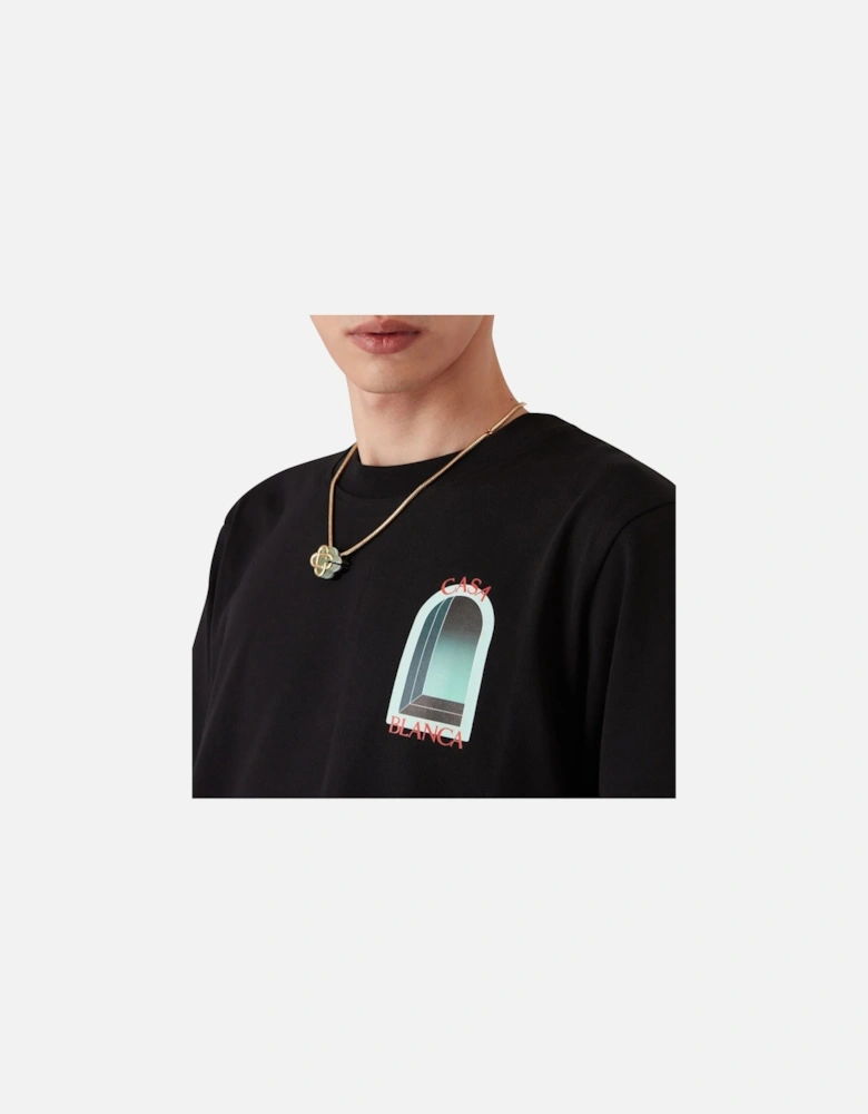 Mens T Shirts L'Arche Regular Fit Cotton Tee