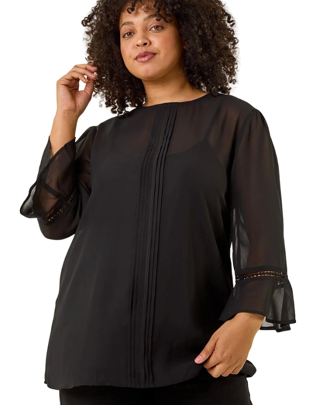 Curve Pintuck Pleat Top, 2 of 1