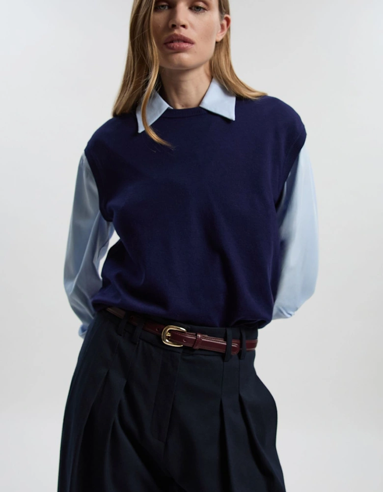 Viscose Blend Knit Top