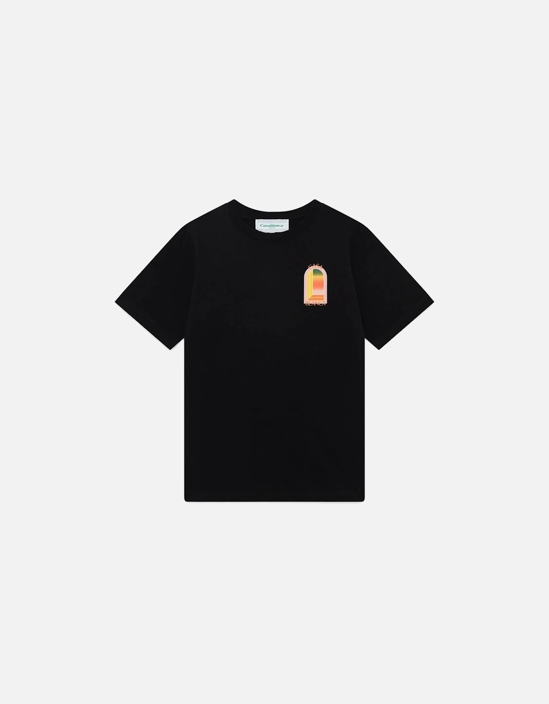 Mens T Shirts Gradient Arch Logo Cotton Tee