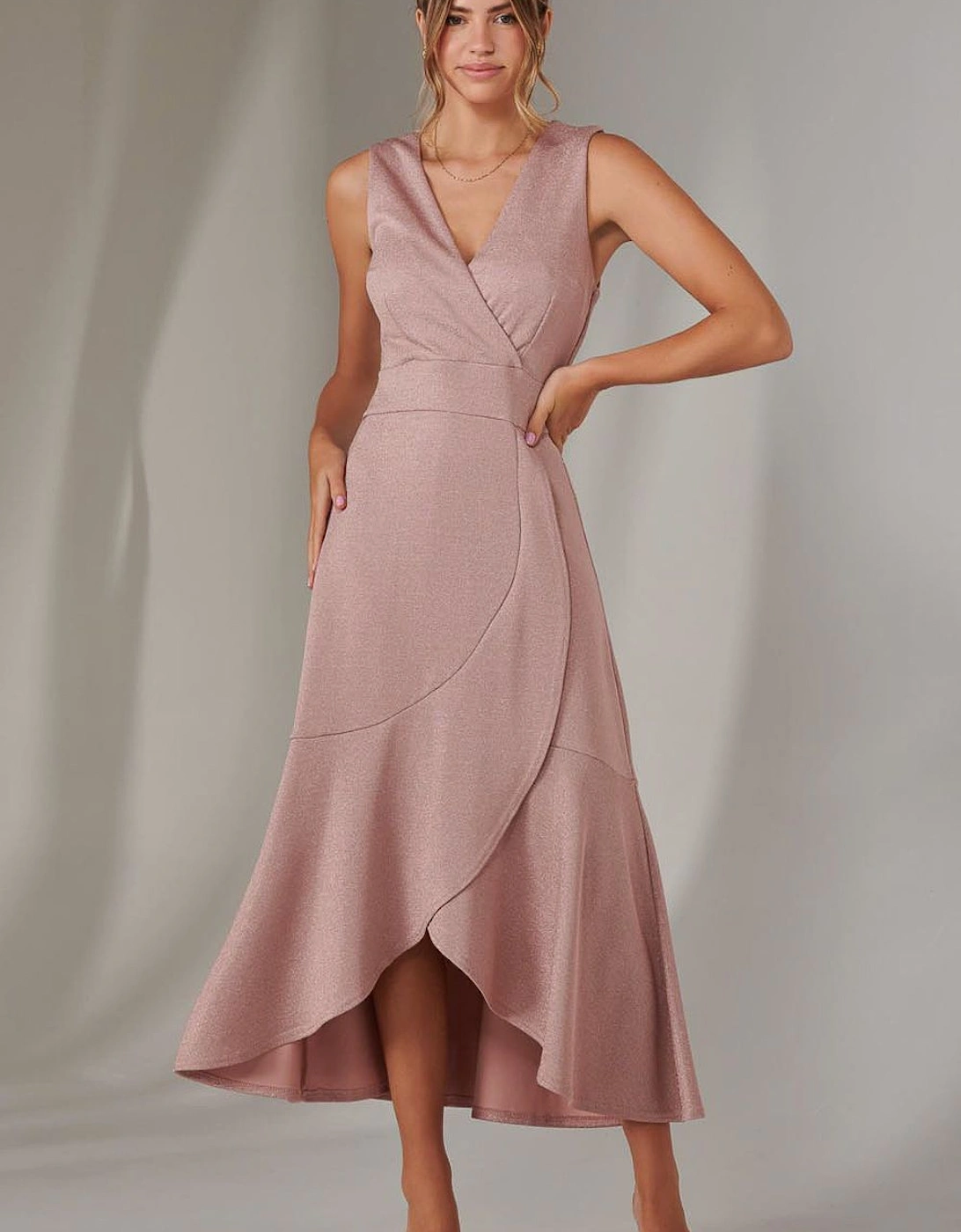 Wrap Frill Hem Maxi Dress, 2 of 1