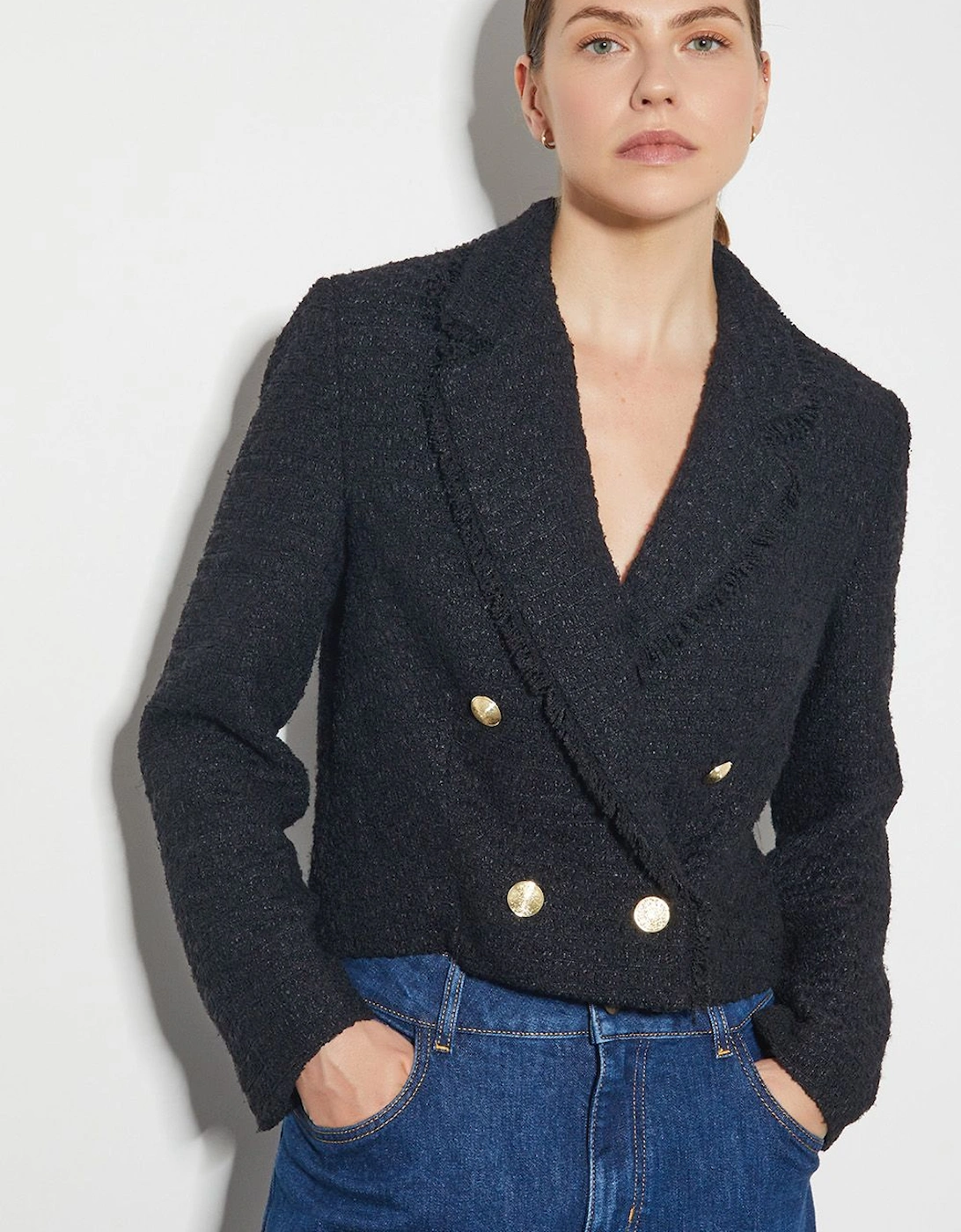 Rubi Crop Tweed Blazer, 2 of 1
