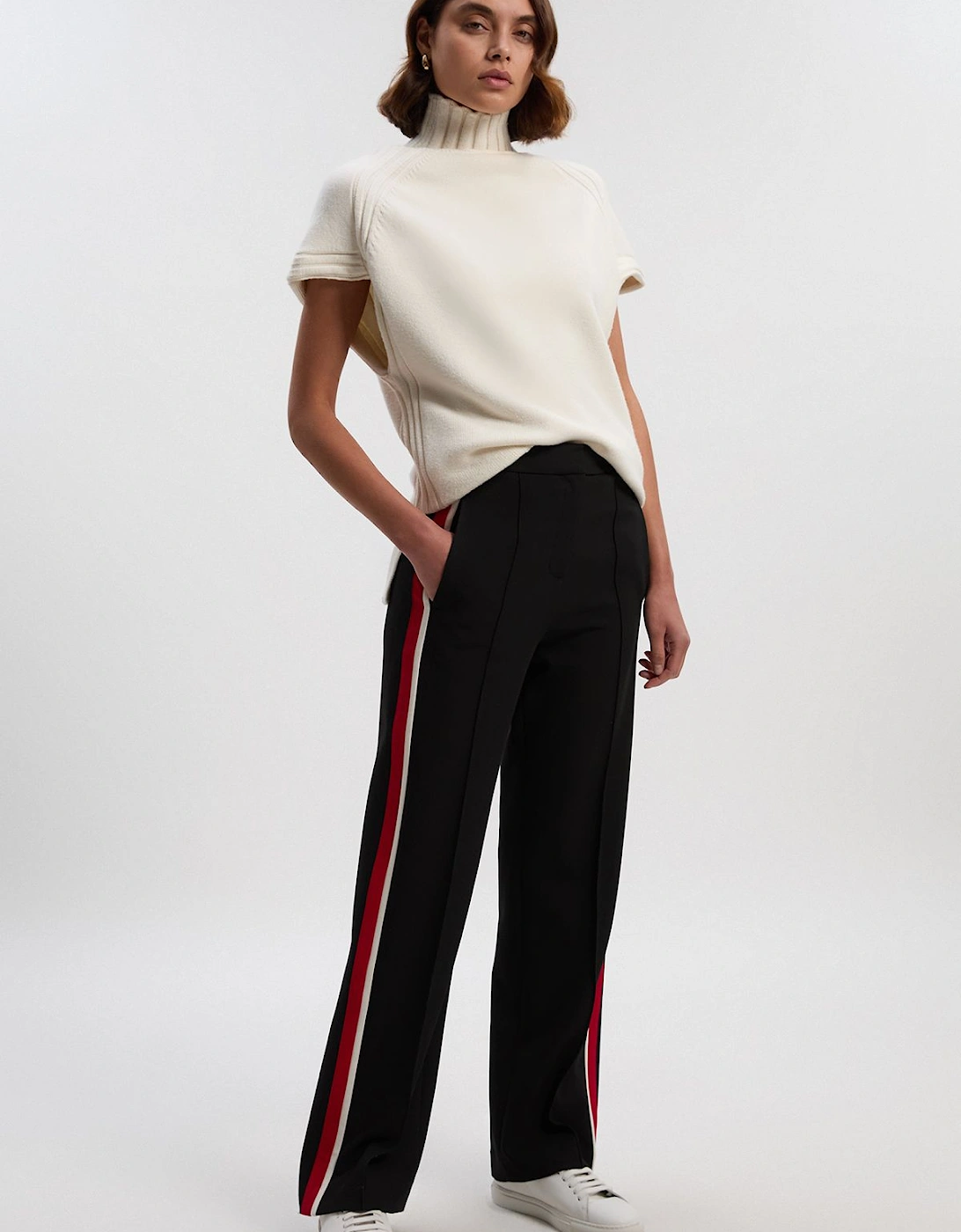 Tailored Side Stripe Straight Leg Trouser, 2 of 1