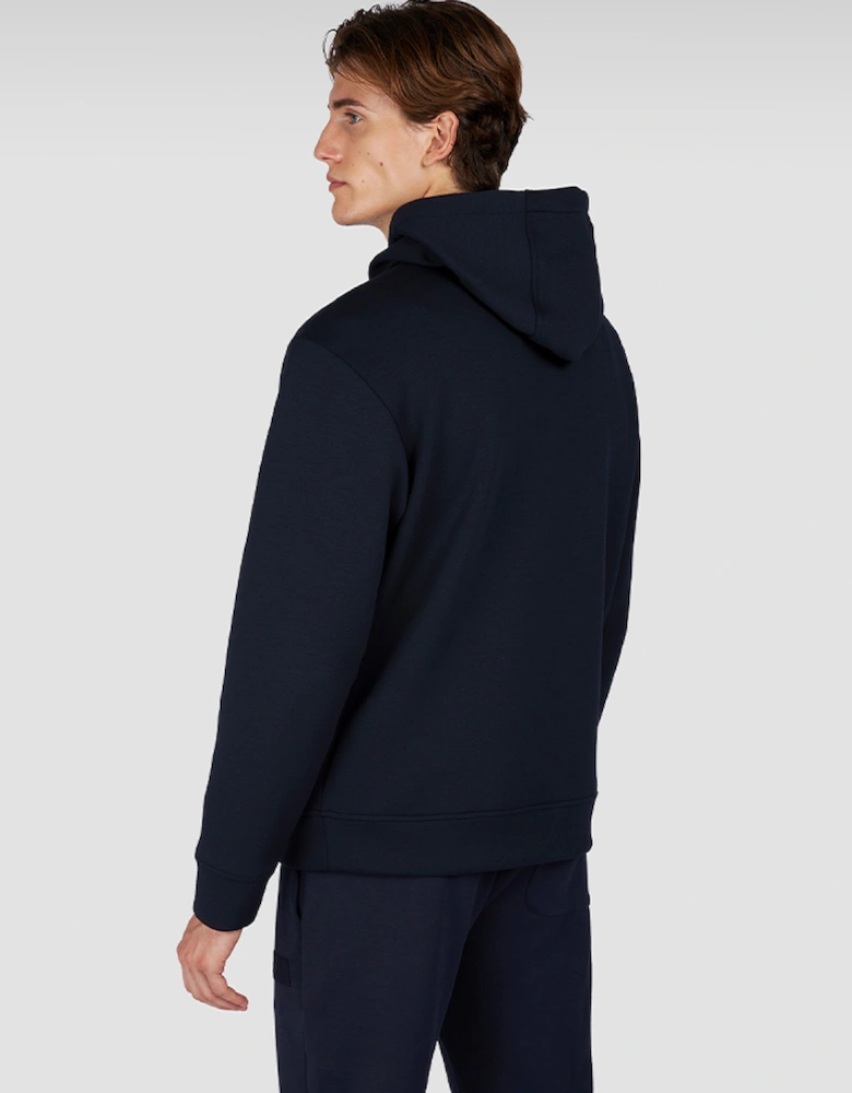 Leather Badge Tech Hoodie