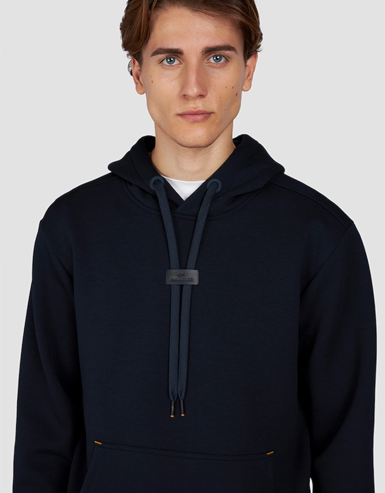 Leather Badge Tech Hoodie