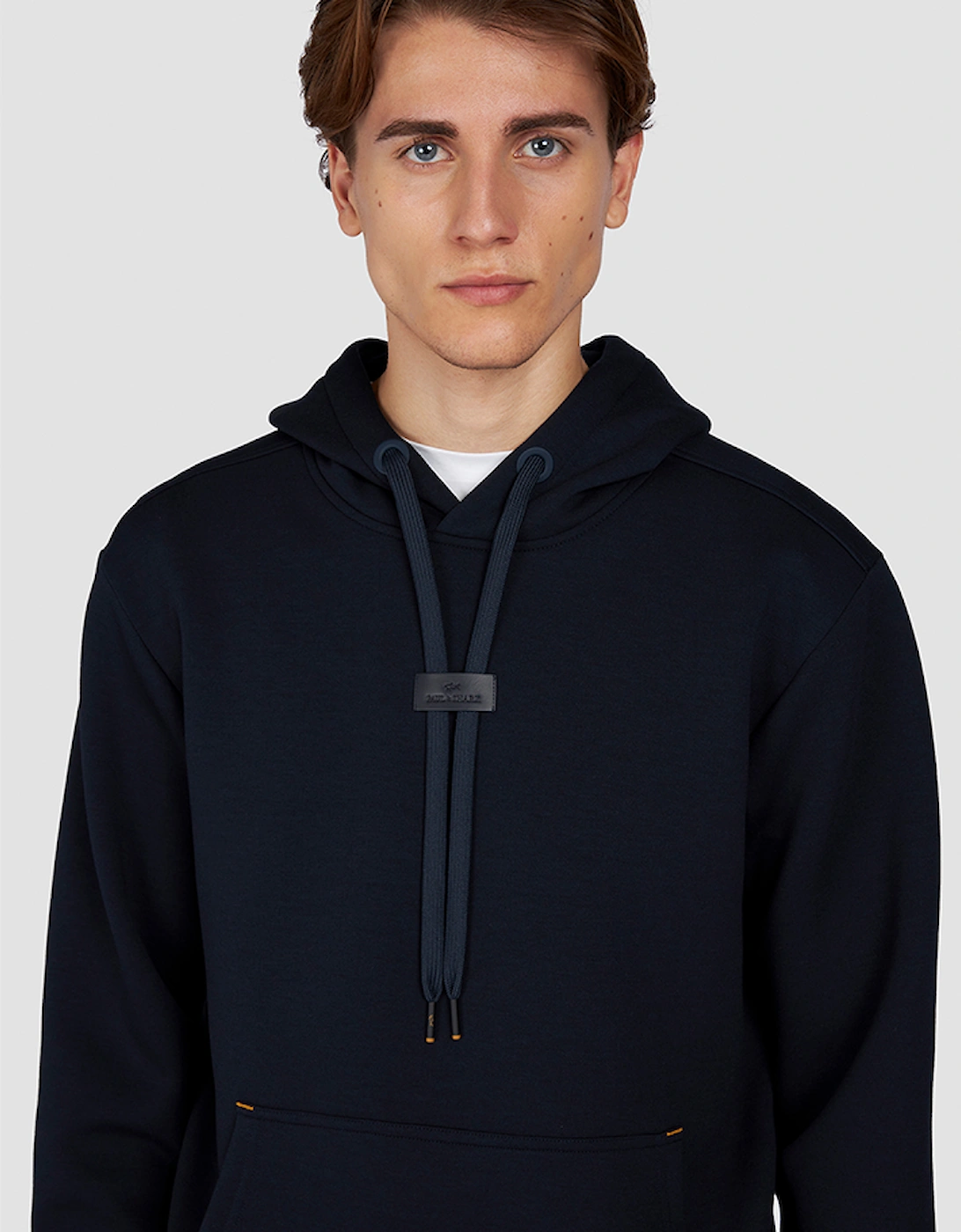 Leather Badge Tech Hoodie