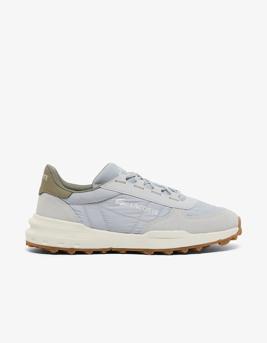 Lacoste Men's Grey Elite Active Evo Sneakers - Size 10