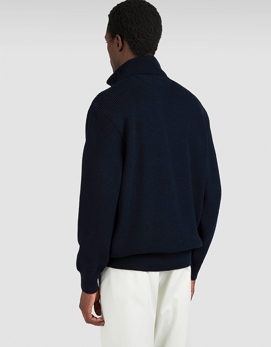 Bio Viscose Half Zip Sweater with Typhoon® Details