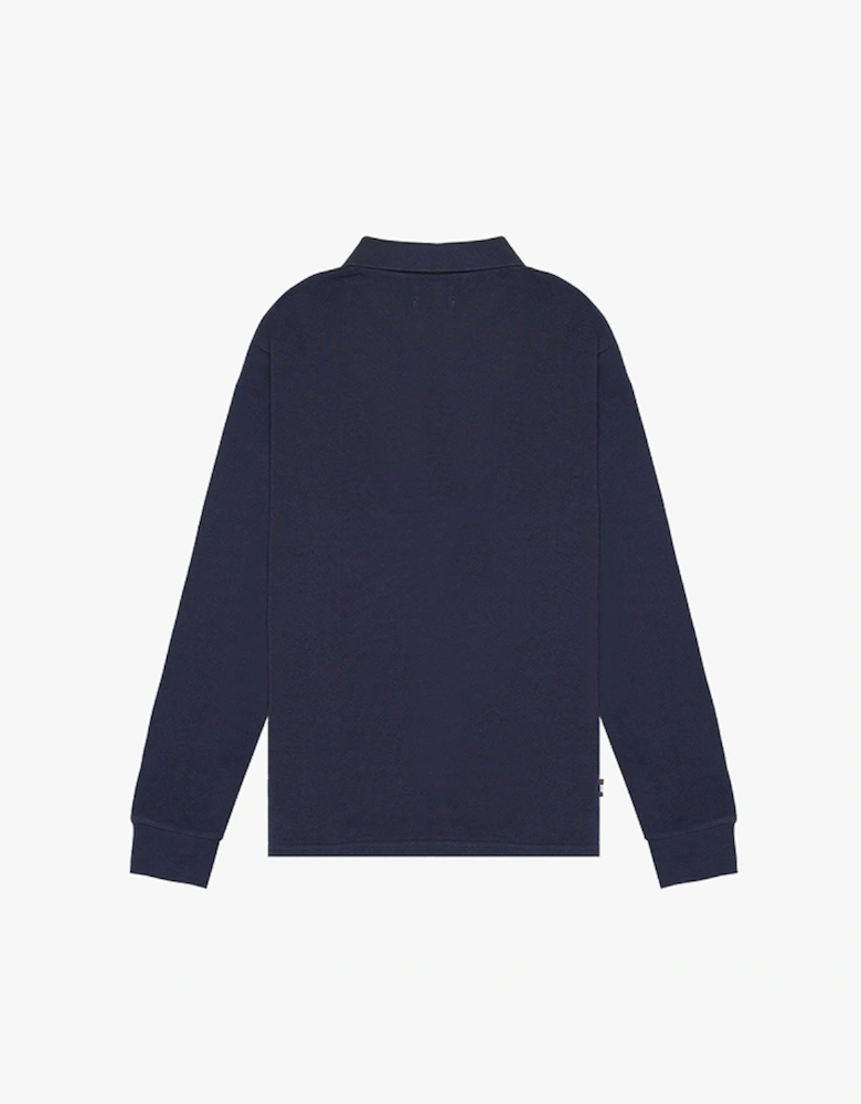 Active Iconic Front Club Check Long-Sleeve Polo