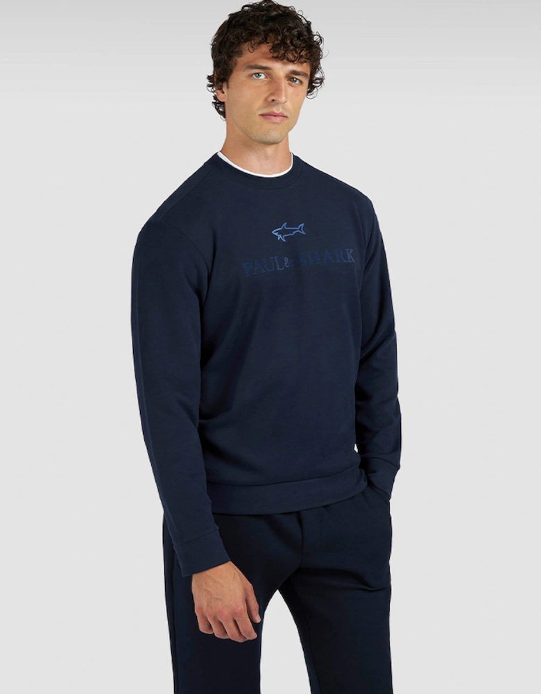 X-Soft Cotton Sweatshirt with Logo Print