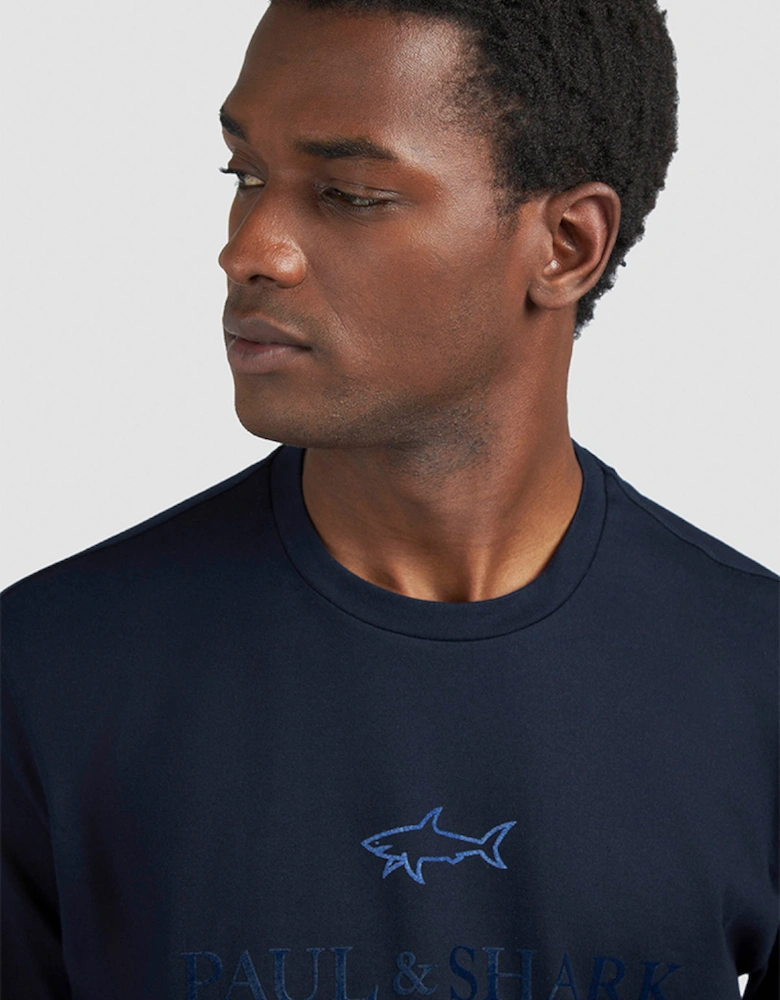 Cotton Jersey T-Shirt with Logo Print
