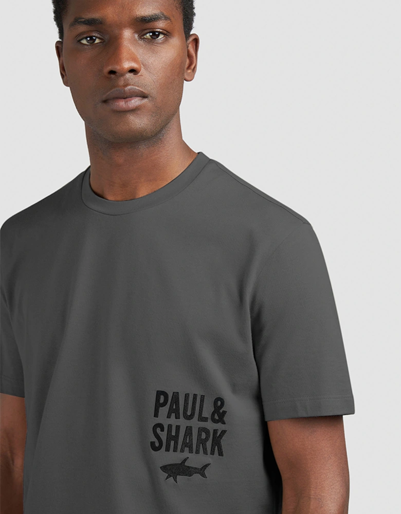 Cotton Jersey T-Shirt with Logo Embroidery