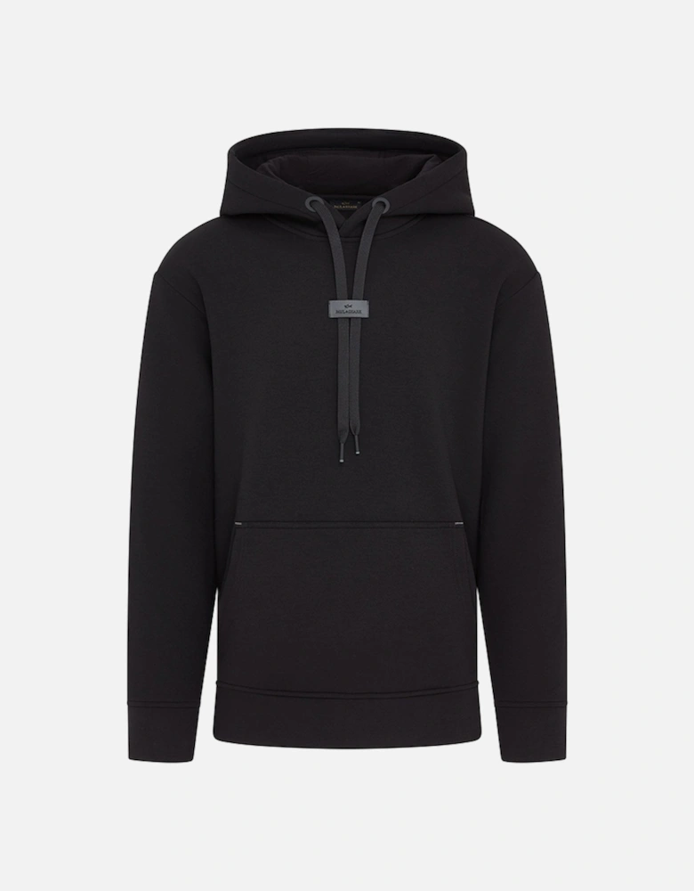 Leather Badge Tech Hoodie