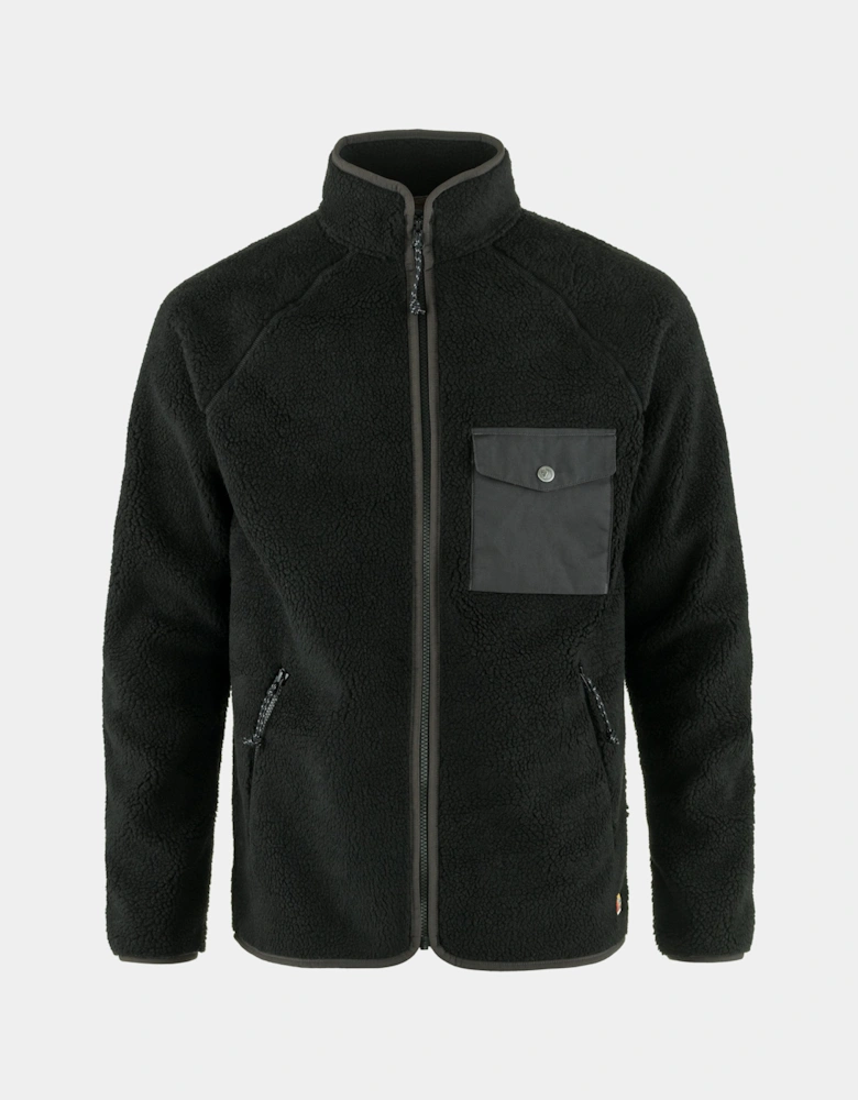 Vardag Pile Mens Fleece - Black-Dark Grey 550-030
