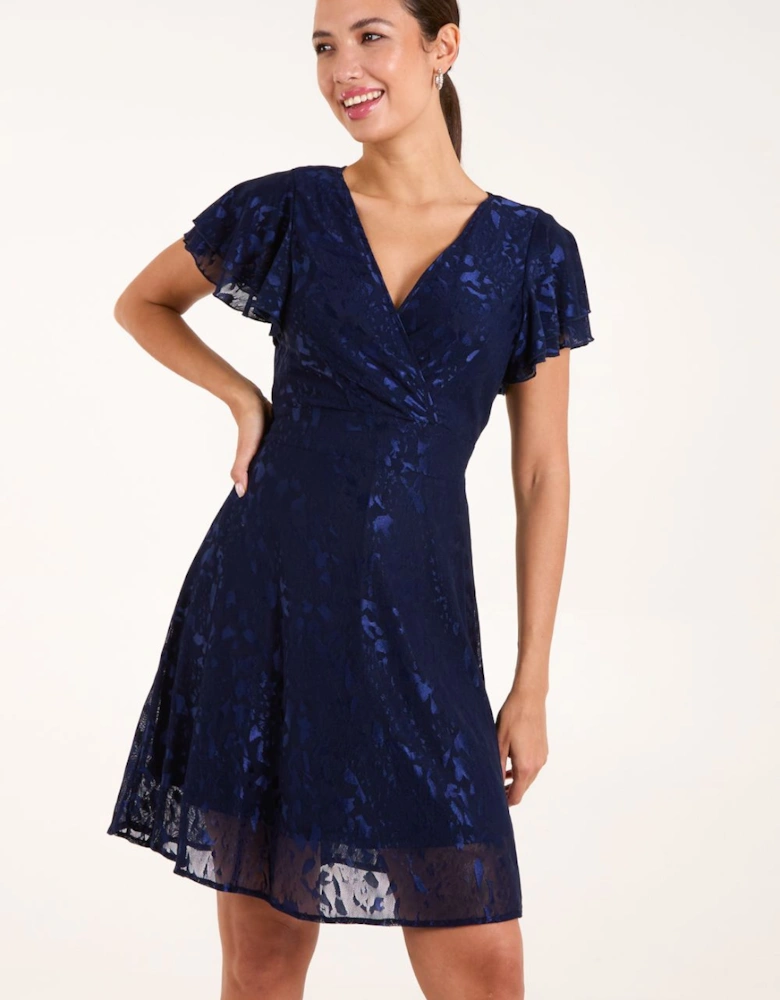 Mesh Angel Sleeve Dress