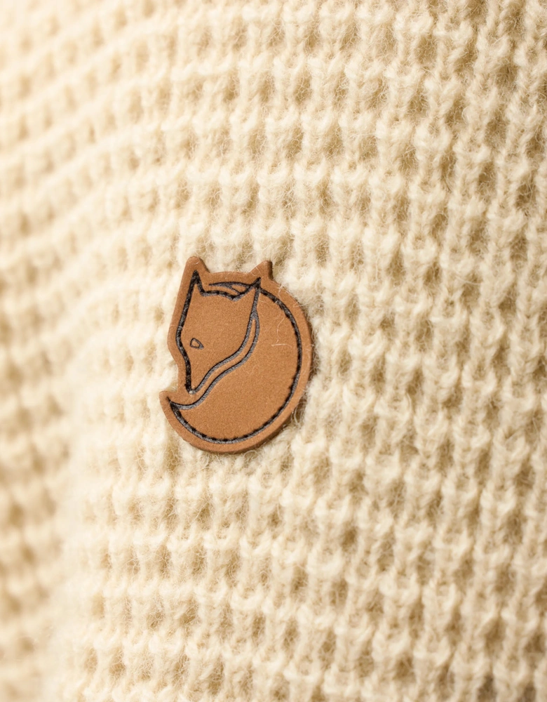 Ovik Waffle Knit Mens Jumper - Light Beige 191