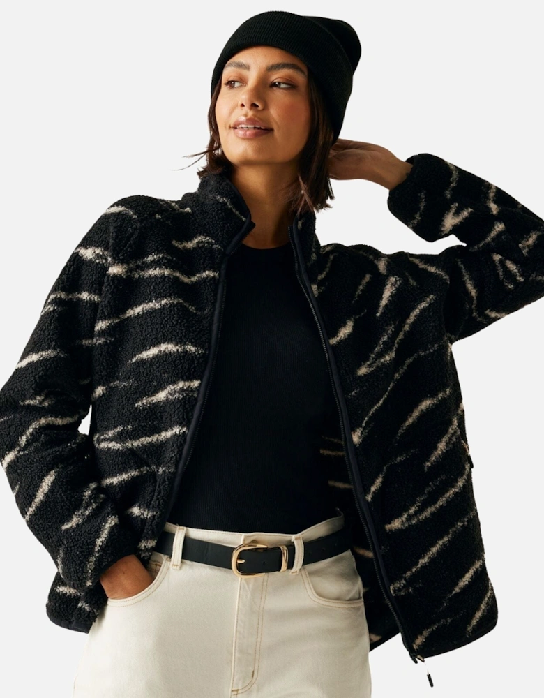 Womens Frankie Borg Full Zip Fleece