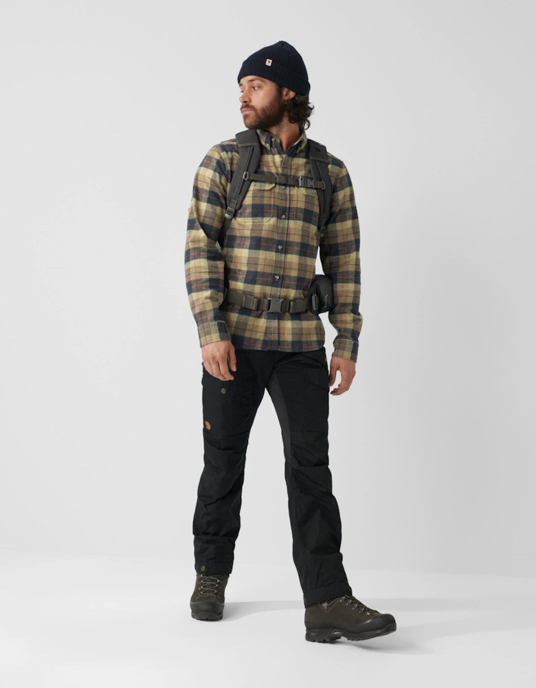 Singi Heavy Flannel Mens Shirt - Dark Sand 227